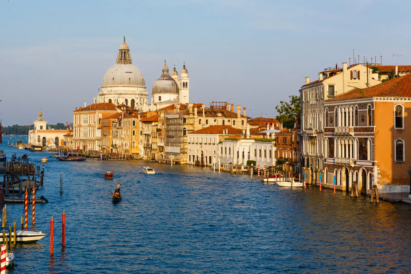 Il Canal Grande e la basilica della Salute a Venezia